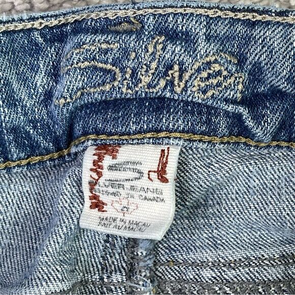 Silver Jeans Lael Women's 29X30.5 Blue Bootcut Low Rise Light Demin Stretch - Picture 7 of 16